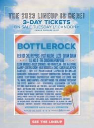 2023 festival line-up (Image via Twitter/ @BottleRock)